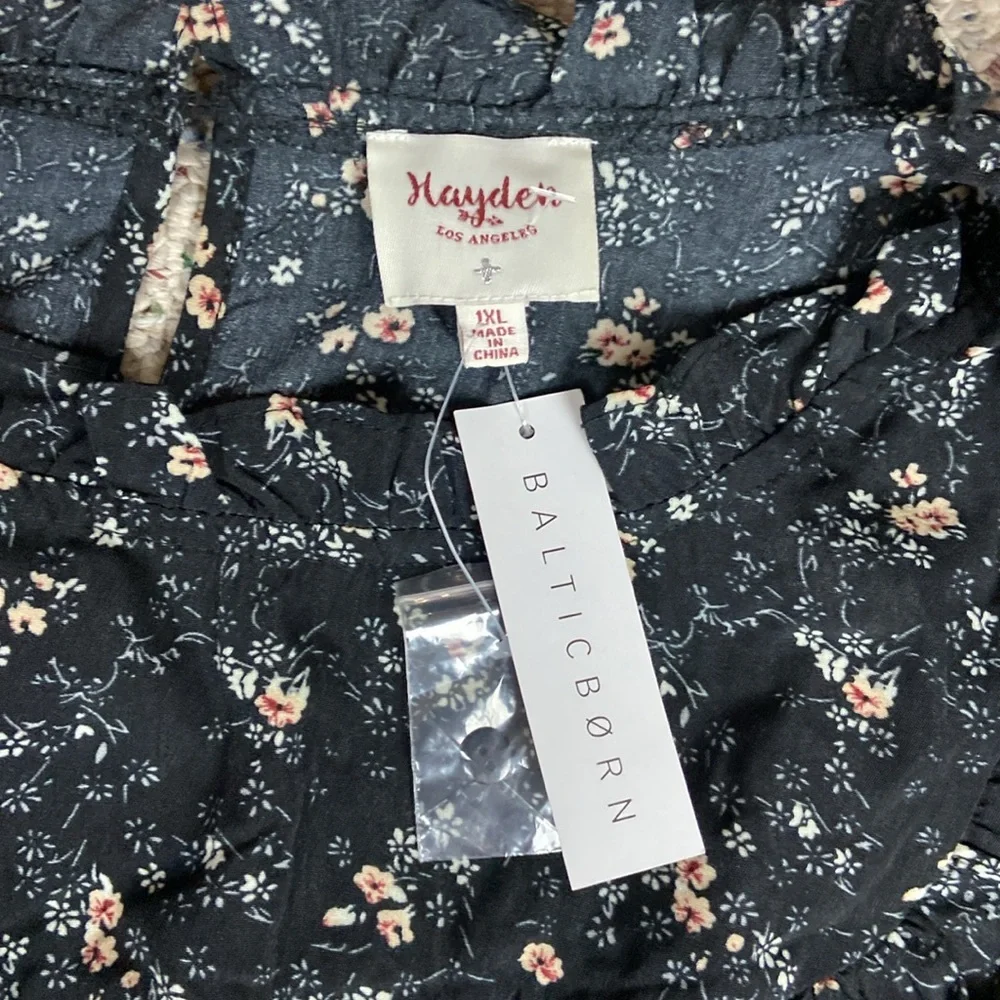 Baltic Born Black Floral Midi Dress - Picture 10 of 14